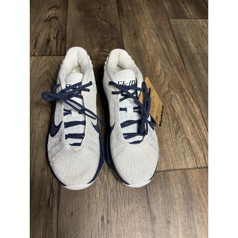 Nike Air Zoom GT Hustle 3 White Navy Blue HM0268-102 Men Size 7.5 Women’s Size 9